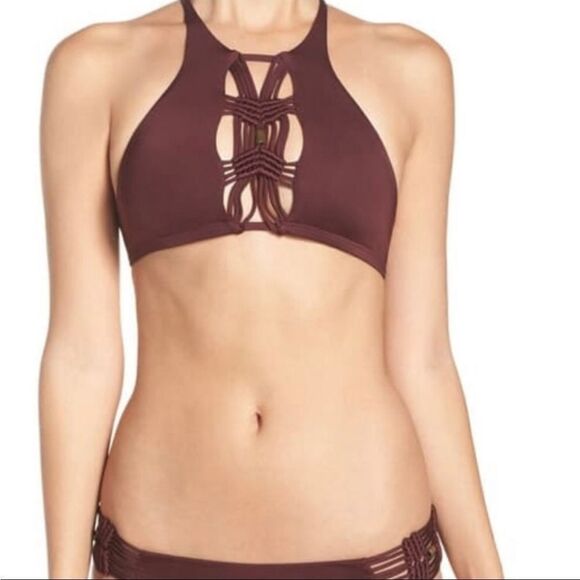 Burgendy wine bikini set by Dolce Vita size M - Picture 7 of 8